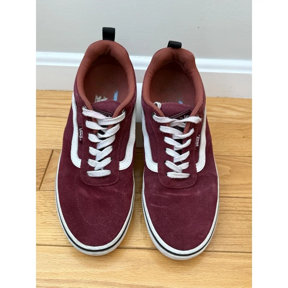 Vans Men's Sz 8.5 Kyle Walker Maroon Red /White Old‎ Skool Sneakers Shoes 721454
